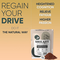 Poudre de Shilajit de l'Himalaya 100% pure, extrait 10:1, qualité alimentaire, 180g, dose de 0,5g pour les bienfaits cognitifs et l'augmentation de l'endurance