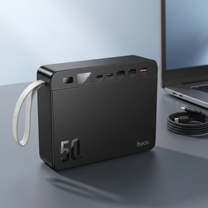 . J166 Carretera Fast <b>Charging</b> LED Display Li-Polymer Battery Power Bank 22.5W+PD20W+Type-<b>C</b> Input 50000mAh Universal Socket - Product Image 3