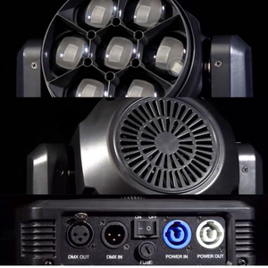 ไฟ LED Moving Head <span class=keywords><strong>Wash</strong></span> DMX512 RDM 21 <span class=keywords><strong>24</strong></span> 32 60 ช่องสัญญาณ ปรับหมุนได้ 540 องศา ปรับเอียงได้ 270 องศา สำหรับการแสดงบนเวที - Product Image 3