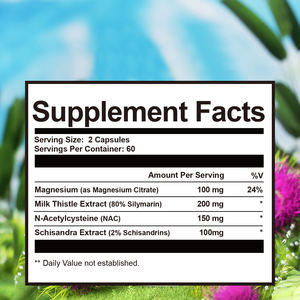 Cápsulas Hepalung Elite con extracto de cardo mariano para soporte de bienestar natural Botella de 120 unidades - Product Image 4