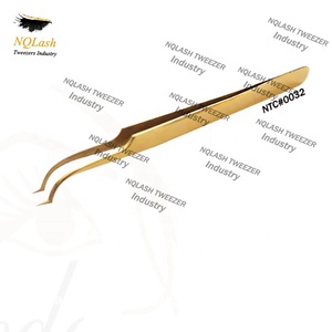 New Gold <b>Rainbow</b> Multi Color Printed Volume Extension Tweezers / New Lashes 0.05 mm 0.07 mm 3D 5D Volume Extension Tweezers - Product Image 6
