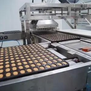 Máquina de desmoldagem automática para linha de produção de bolos