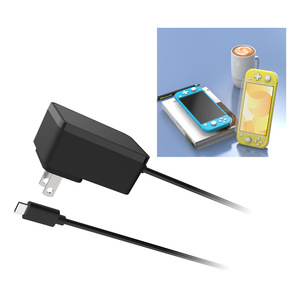 Adaptador de CA de cargador tipo C con reloj despertador de sonido Adaptador de corriente de 15W para Nintendo Switch Reloj despertador Cargador de fuente de alimentación - Product Image 1