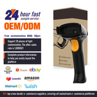 Escáner de Código de Barras Inalámbrico USB 2.4G, Lector de Código de Barras Láser 2D, Escáner de Código de Barras QR Manual con Cable 1D, Pistola de Escaneo de Código de Barras QR