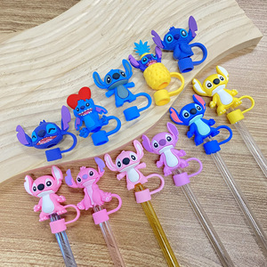 Tapas y Fundas para Pajitas con Diseños de Personajes de Dibujos Animados en 3D, de 8mm/10mm, Aptas para Alimentos - Product Image 3