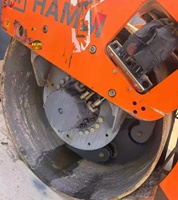 Rouleau compacteur combiné HAMM HD75VT d'origine |   Rouleau vibratoire diesel d'occasion de 8 tonnes |   Compacteur d'asphalte tandem pour la réparation routière