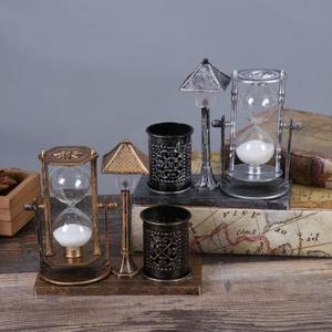 Sinh Viên Sáng tạo quà tặng nhựa nghệ thuật cổ đồng hồ cát đường phố Đèn Bút chủ hẹn giờ trang trí thủ công mỹ nghệ - Product Image 5