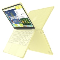 Étui pour ordinateur portable MacBook Neo de haute qualité à rayures, PC+TPU, résistant aux chutes