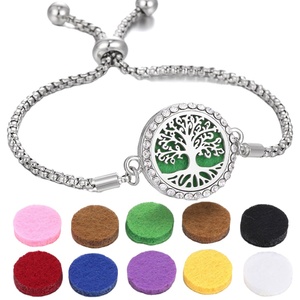 สร้อยข้อมือกลวงสแตนเลสปรับได้สำหรับคู่รักพร้อมกลิ่นหอม - Product Image 6