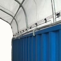 Abri de stockage en toile simple à ossature treillis 40x40 pieds (12x12m) avec pinces de fixation