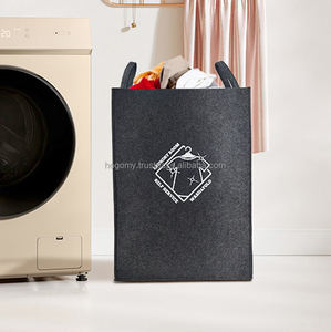 Cesta de Lavandería Plegable de Fieltro de 3MM, Color Personalizado, Ecológica, Duradera, Multifuncional, Apilable, para Armario, en Oferta - Product Image 6