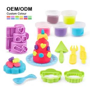 Leemook 2024 Funny Diy Slime Kit Colorful Ice Cream Clay Making Set para niños