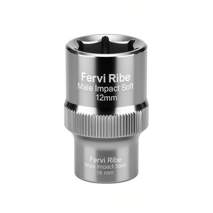 Fervi Ribe Male <b>Impact</b> <b>Socket</b> 12mm 6 Point For Automotive Repair - Product Image 2