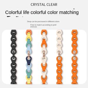 Bracelet de sport de luxe pour Xiaomi 8/9, bracelet en silicone respirant et creux, résistant à la transpiration, bracelet de montre DIY au design tendance - Product Image 4