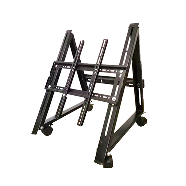 NBJOHSON 32"-75" Cheap 600X400 Vesa Stand Mount Bracket Multiple Base TV Floor Holder Mobile TV Stand Cart with Wheels
