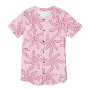 Özel yapılmış Hawaii Tiare baskı günlük spor giyim Hawaiian moda gevşek Casual Tops talep üzerine 2025 baskı kadın beyzbol forması - Product Image 4