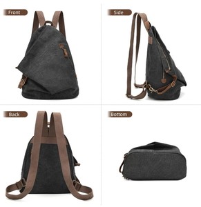 Sac à dos multifonctionnel en coton respirant avec bretelles réglables et poches - Product Image 5