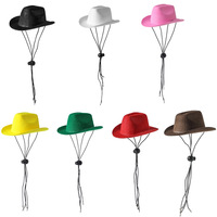 Tanpopo lindo sombrero de vaquero para perro gato ajustable Mini gorra diseño único Cosplay mascotas suministros personalizado disfraz vestido Accesorios