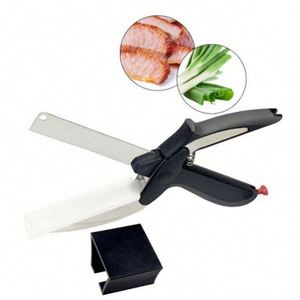 Couteau multifonction intelligent Rayshine Heavy Duty 2-en-1, planche à découper pour légumes, ciseaux, lame en acier inoxydable ultra-affûtée - Product Image 2