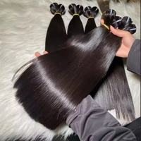 Fournisseur en gros de mèches de cheveux humains vierges vietnamiens bruts, lisses comme des baguettes, et de mèches indiennes, pour extensions de tissage en vrac