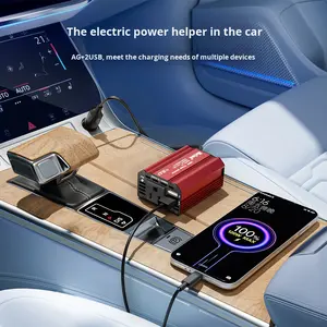 American 150W monofase <span class=keywords><strong>Inverter</strong></span> auto alimentazione 12V a 110V presa Standard 5 v2.1a + 1A - Product Image 1