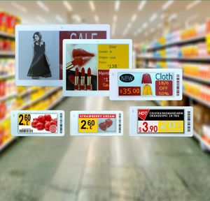 Etiquetas de Precio de Lujo, Marco Electrónico para Etiquetas de Precio de 2.13 Pulgadas, Etiquetas ESL Inalámbricas con Wifi y Tinta Electrónica para Exhibición de Precios de Joyería - Product Image 1