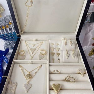 Fine 18k PVD Gold Plated Tarnish Free <b>Copper</b> Heart Charm Link <b>Chain</b> Necklace for Women - Product Image 4