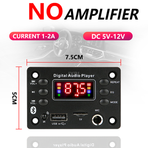 <span class=keywords><strong>Receptor</strong></span> Decodificador 5.0 con Control Remoto, Pantalla LED, Alimentación CC 5-12V, Sistema de Sonido Estéreo <span class=keywords><strong>para</strong></span> Casa y Auto, Hi-Fi, Flac, >20 Horas de Duración - Product Image 4