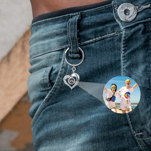 <span class=keywords><strong>Llavero</strong></span> personalizado con proyección de fotos, <span class=keywords><strong>llavero</strong></span> de proyección de corazón con 100 idiomas para el día de la madre - Product Image 4