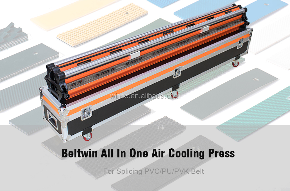 Beltwin conveniente de pvc/pu CINTURÓN DE empalmador integrado sistema de refrigeración de aire en el lugar de trabajo