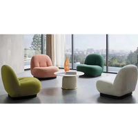 Fauteuil de salon moderne très vendu, fauteuil de détente à dossier incurvé, fauteuil individuel en laine