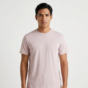 Camiseta de punto estampada para hombre, 100% algodón, 400 GSM, de corte regular y talla grande, estilo urbano, fabricante OEM - Product Image 1