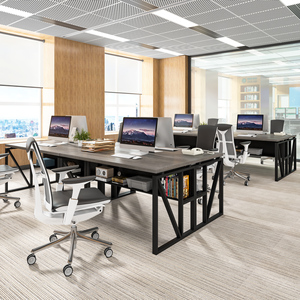 <span class=keywords><strong>Escritorio</strong></span> de Oficina Moderno en Forma de L, Color Gris, para Directores Ejecutivos, con Cajones Extraíbles, Gabinete Móvil y Amplio Tablero de <span class=keywords><strong>Escritorio</strong></span> - Product Image 4