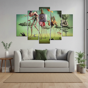 Splendeur de l'imaginaire : Toile imprimée Salvador Dalí 'American Dream', lot de 5 toiles assorties - Product Image 3