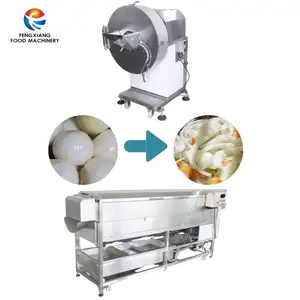 FC-582 Onion Coconut Pineapple Slice Cutting Making Machine French fries Slicer