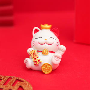 Nuevos adornos <span class=keywords><strong>de</strong></span> la serie <span class=keywords><strong>de</strong></span> la suerte para las fiestas * Muñeco <span class=keywords><strong>de</strong></span> gato creativo y próspero, regalos festivos <span class=keywords><strong>de</strong></span> mano para inauguraciones, venta al por mayor - Product Image 4