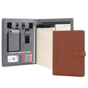 Agenda Bancaria A4 de Hojas Sueltas, Cuaderno de Cuero Personalizado de Lujo Multifuncional con Carga USB Inteligente para Regalo Empresarial de Oficina - Product Image 4