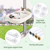 Meubles pour chats pour petits espaces, hamac de fenêtre pliable, perchoir à ventouses puissantes, sans perçage, produit pour animaux de compagnie, vente en gros