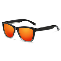 Gafas de Sol de PC con Montura de Color Degradado Premium y Lentes UV400 para Moda, Deportes al Aire Libre, Unisex