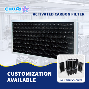 <span class=keywords><strong>Filtre</strong></span> à <span class=keywords><strong>charbon</strong></span> actif plissé G3 G4 35Pa pour CVC, unités de traitement d'air (UTA), ventilation des bâtiments, élimination de la fumée, longue durée de vie, haute capacité d'absorption de la poussière - Product Image 1