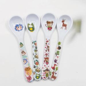Nuevas cucharas de melamina, cucharas de dibujos animados antideslizantes, cucharas de sopa infantiles lindas y creativas, vajilla, artículos de uso diario al por mayor. - Product Image 2