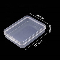 Boîte de rangement miniature en plastique recyclé anti-poussière personnalisée pour hameçons de pêche, bijoux, écouteurs et composants électroniques