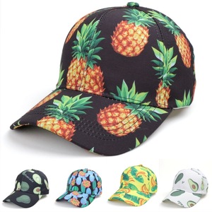 Tropical Fruit Printed Baseball Cap Unisex 100% Polyester Breathable <b>Waterproof</b> Casual Outdoor Sun Protection <b>Hat</b> - Product Image 5