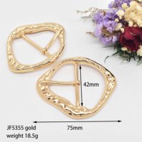 Boucle personnalisée à la mode Plaque de marque Boucle de vêtement 42mm Accessoires d'habillement en alliage de zinc