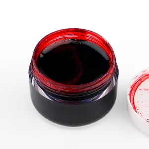 Maquillaje en sangre postizo con Logo de Halloween, Gel para la sangre, efecto especial
