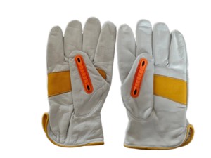 Fabrika-Cut 5 anti-titreşim su geçirmez sürücü eldivenleri dayanıklılık aşınma direnci keçi malzeme geri TPR çalışma koruması - Product Image 4
