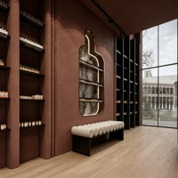 Étagères de présentation pour magasin de tabac, vitrine en verre pour chichas, étagères de dispensaire, armoire de présentation de tabac, rénovation de magasin