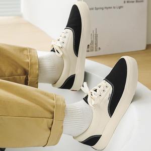 <b>shoes</b> <b>men</b> black <b>white</b> striped low-top canvas <b>shoes</b> <b>casual</b> sneakers suitable for both <b>men</b> women neutral trend <b>shoes</b> - Product Image 2