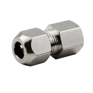 Raccord pneumatique Liyuan pour tuyau en acier, compression 6 mm, filetage interne 1/8 1/4, connecteur droit - Product Image 1