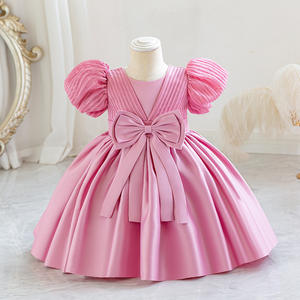 Nuevo Vestido <span class=keywords><strong>de</strong></span> Princesa para el Primer Cumpleaños <span class=keywords><strong>de</strong></span> Niña, Tela <span class=keywords><strong>de</strong></span> Encaje, Lazo, Rayas, Estilo Lolita ODM, Exclusivo Transfronterizo, Ropa Infantil - Product Image 6